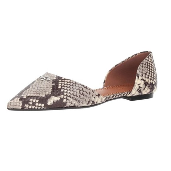 ❌SOLD- COACH Printed Exotic Pointy Toe Flat 5.5 - Picture 5 of 11